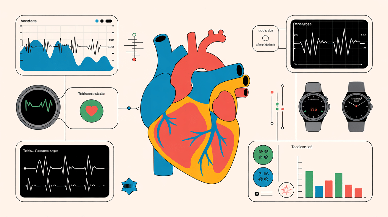 frequence cardiaque sportif tableau coeur et graphiques