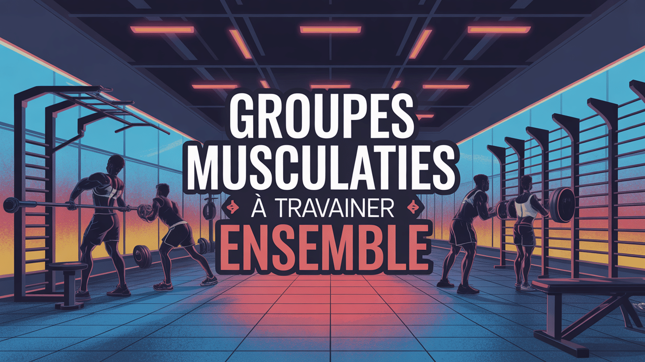 Groupe musculaire a travailler ensemble illustration salle musculation