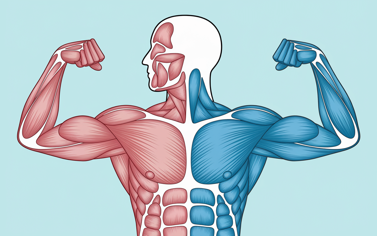 Synergie groupe musculaire a travailler ensemble anatomie