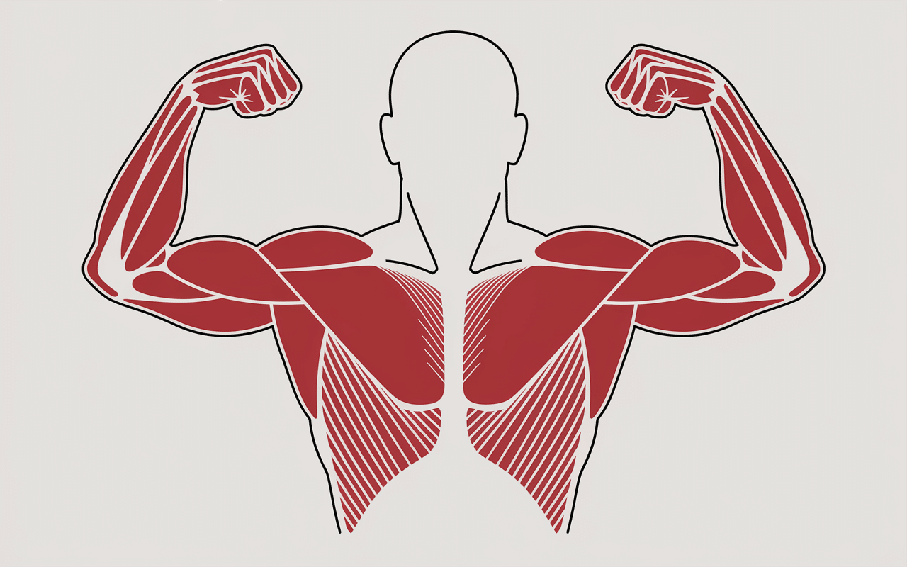 Diagramme triceps mouvement bar au front triceps