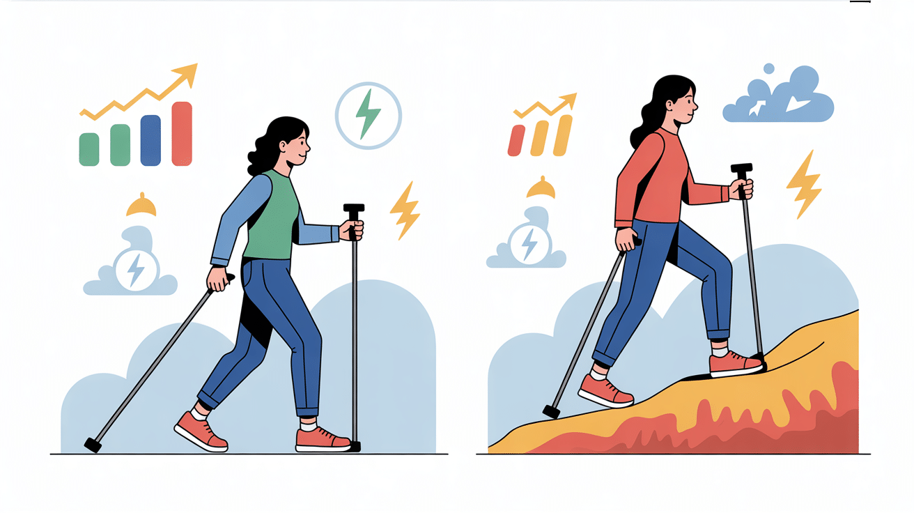 optimiser 5 km marche a pied calories terrain