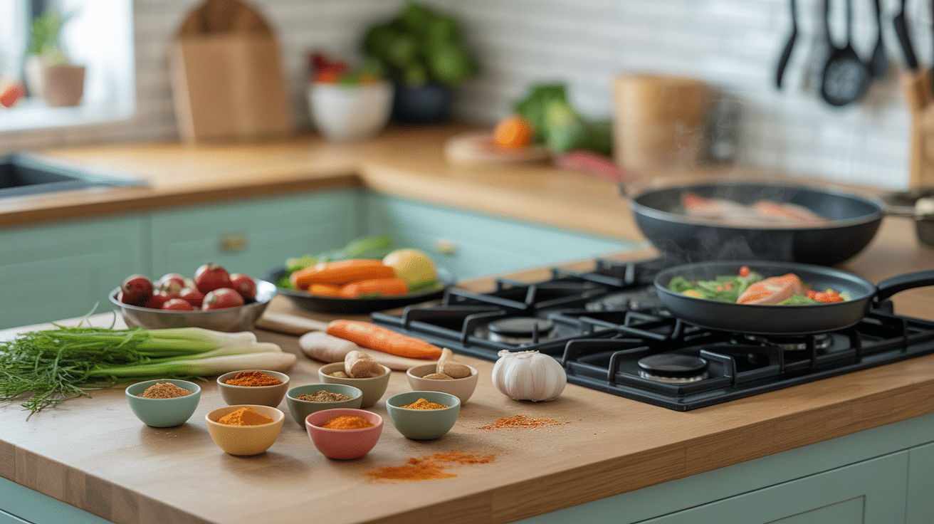 préparation simple aliment qui brule les graisse en cuisine