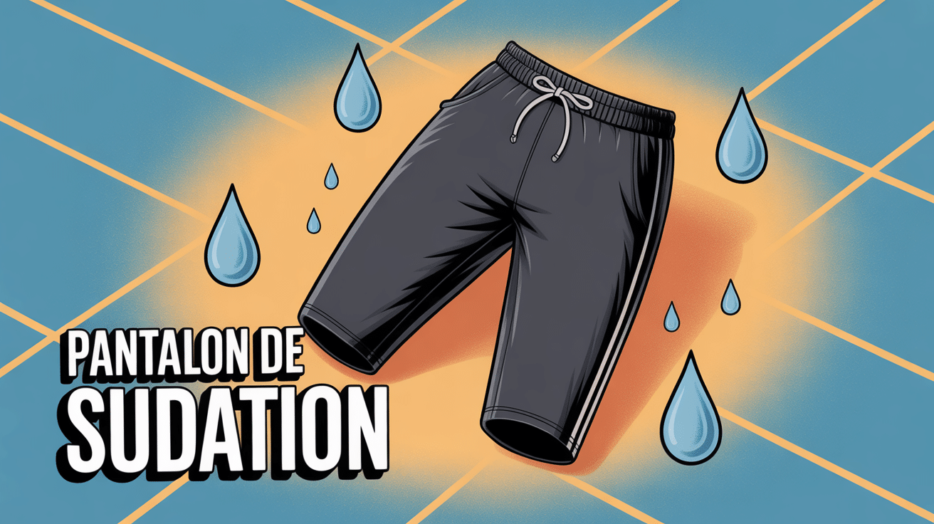 avis pantalon de sudation illustration néoprène gouttes