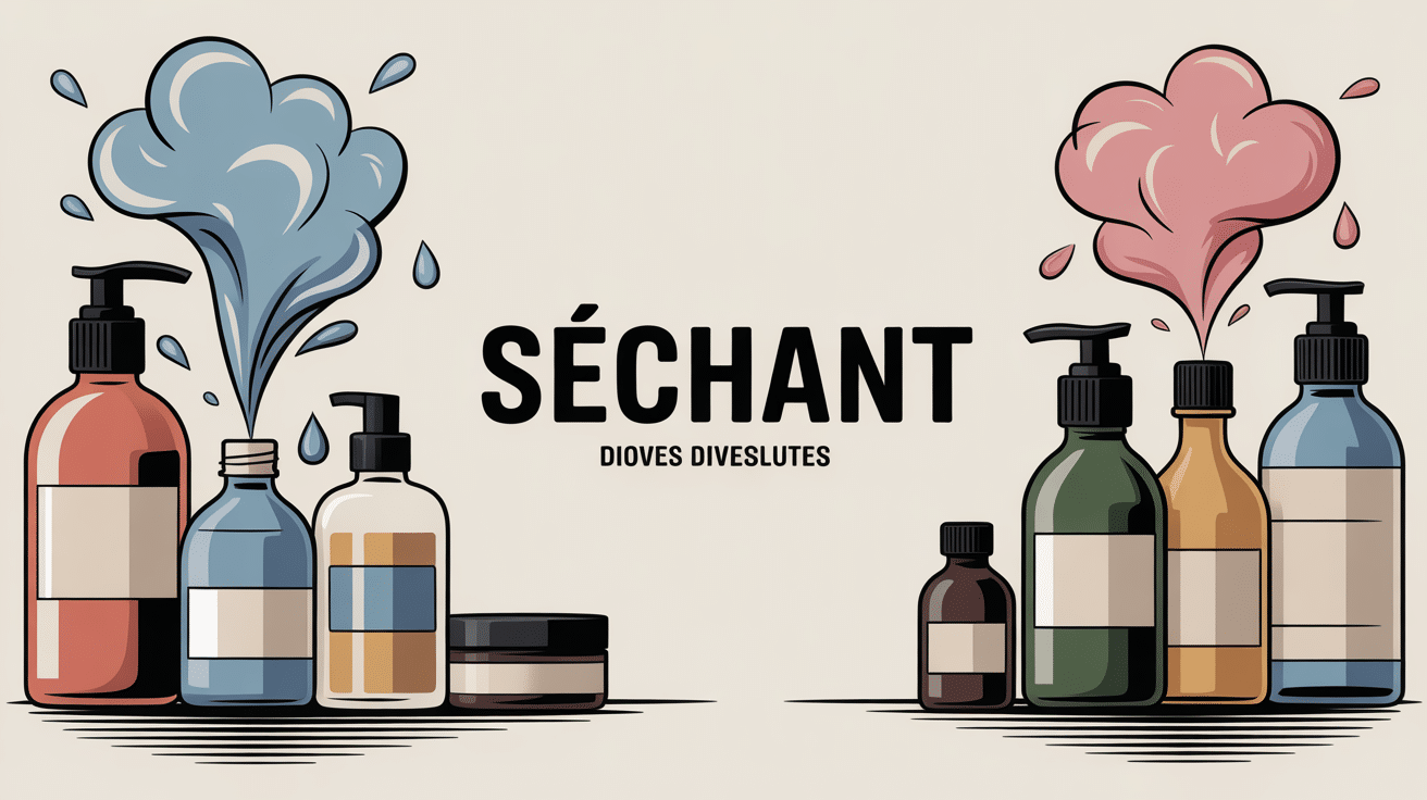 c est quoi un sechant illustration produits cosmetique menager