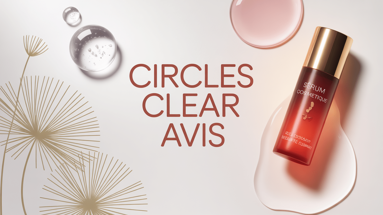 Circles Clear avis sérum tube cosmétique doré