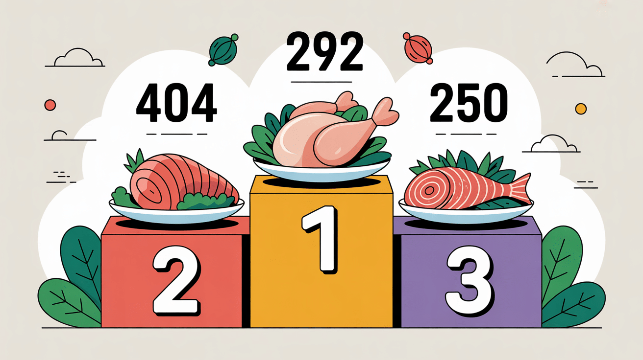 Podium des aliments riches en tryptophane