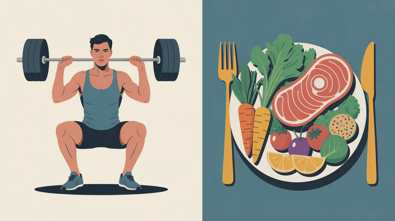 Homme muscle mais pas trop exercices alimentation équilibrée