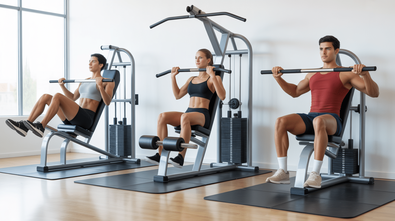 machine salle de sport fessier presse hip thrust abducteur