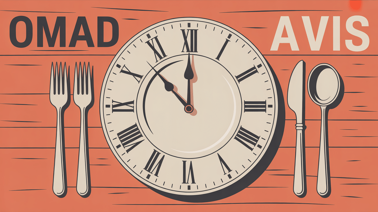 omad avis assiette unique horloge repas