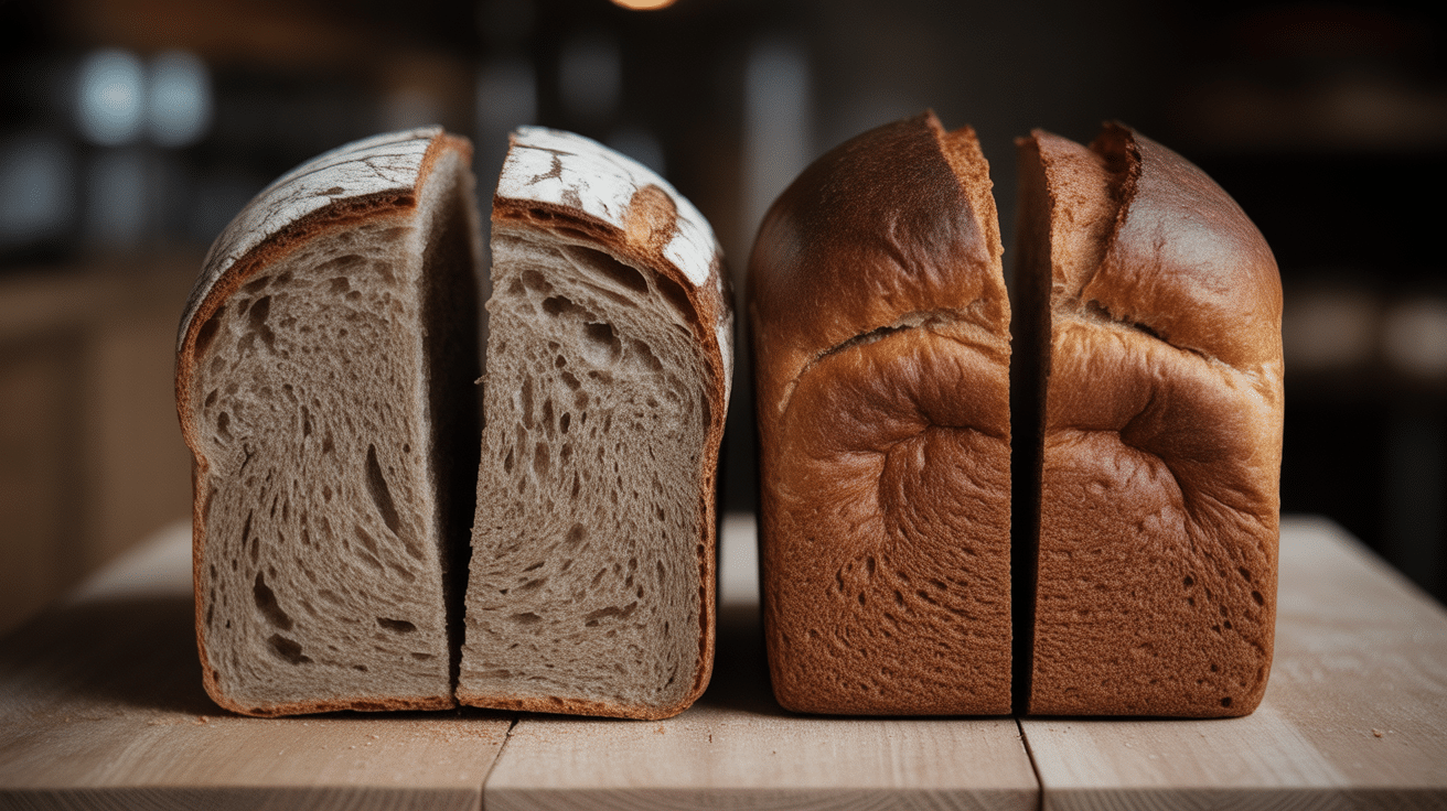 Différences pain de seigle ou pain complet tranches