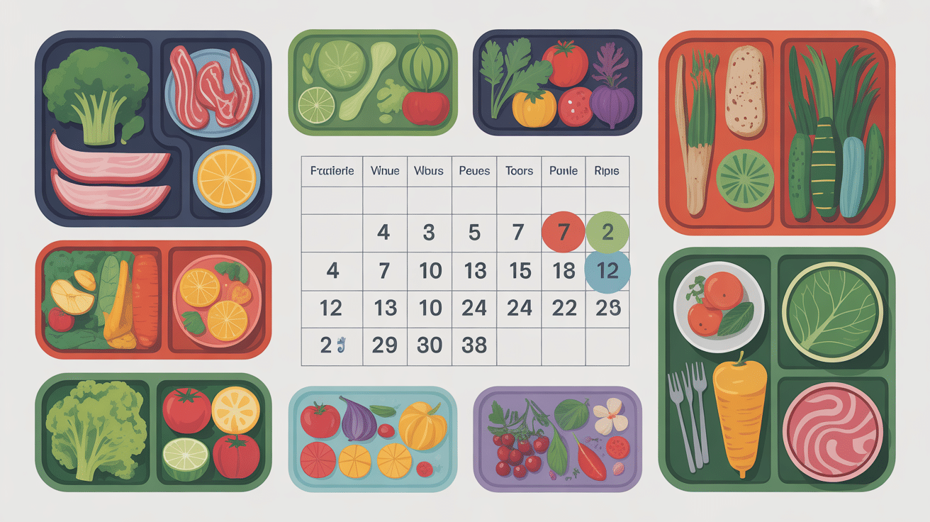 regime 5 kg en 1 semaine menu planning repas semaine