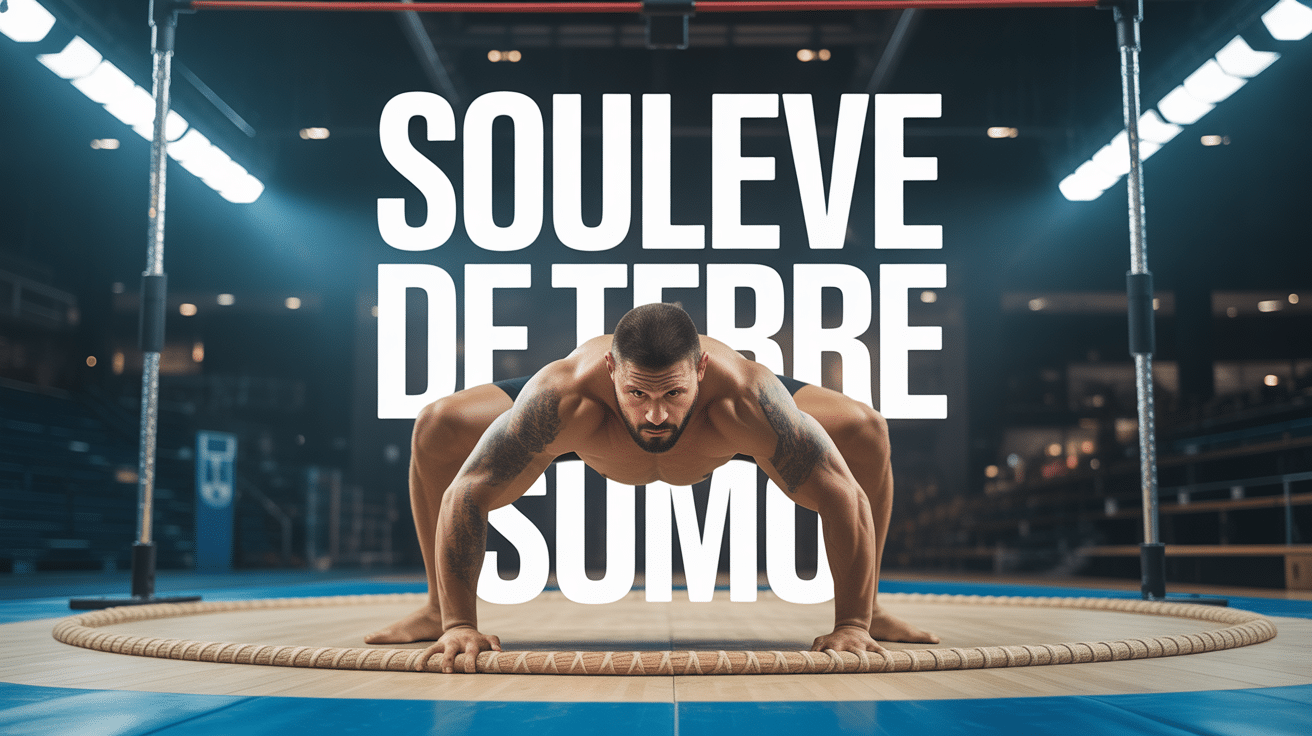 souleve de terre sumo homme muscles barre olympique