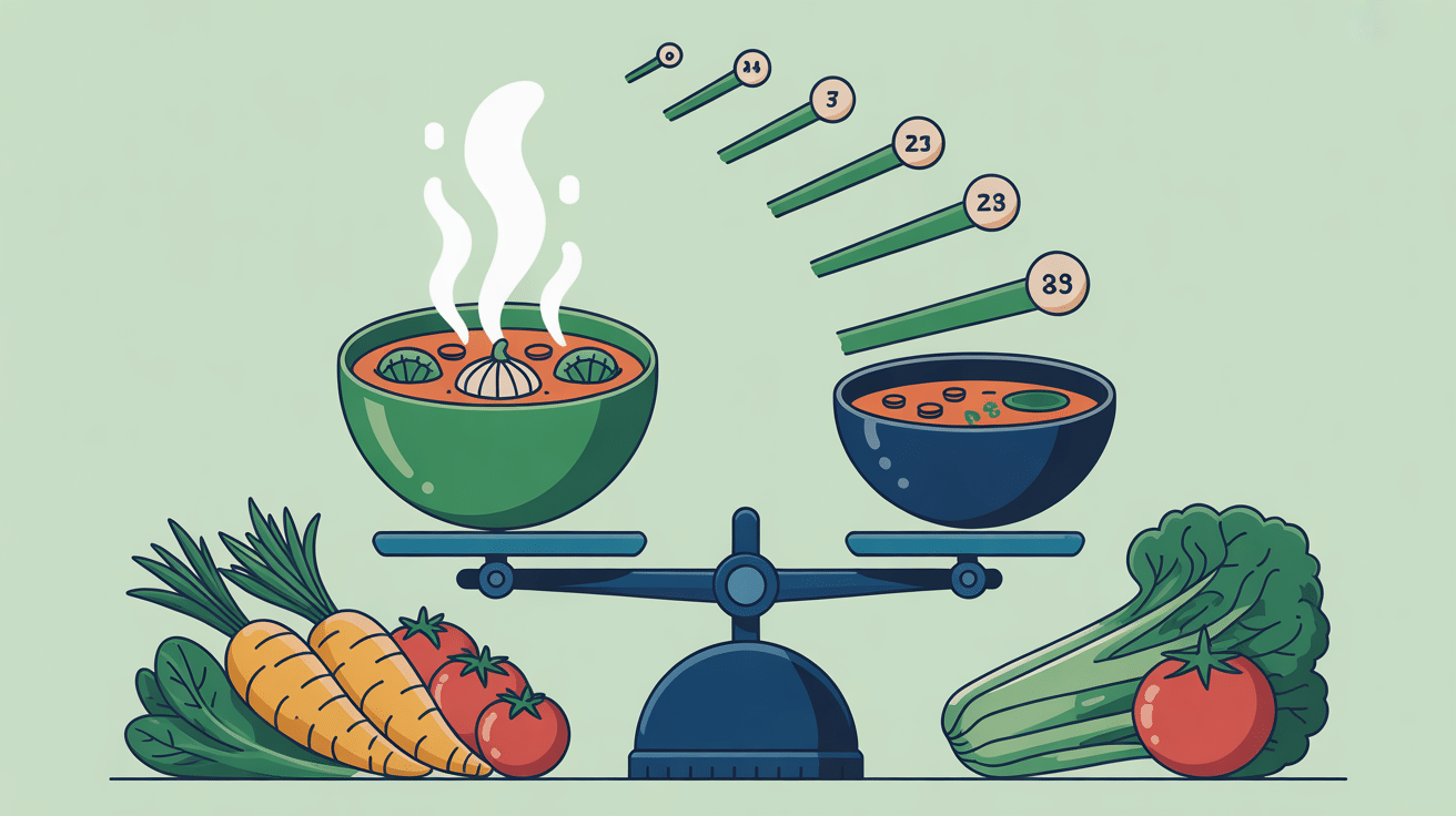 Balance soupe au choux maigrir pertes poids illustration