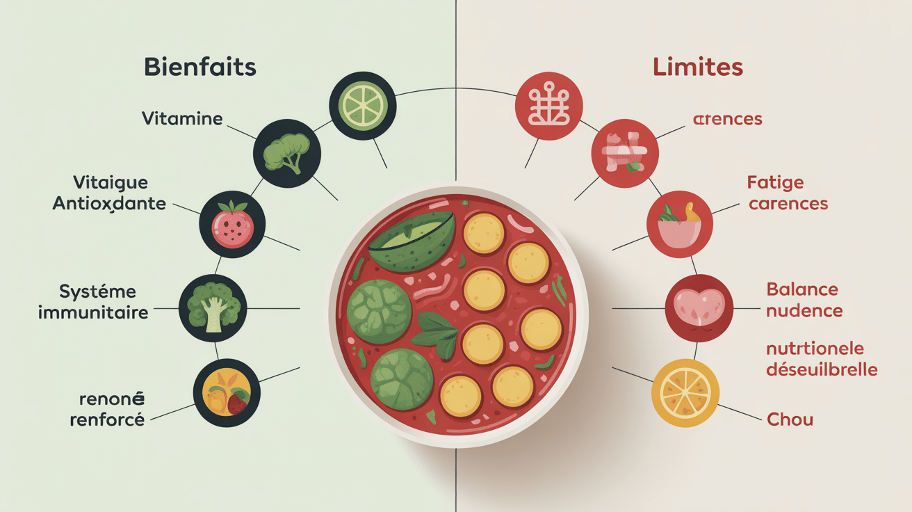 Infographie soupe au choux maigrir bienfaits risques