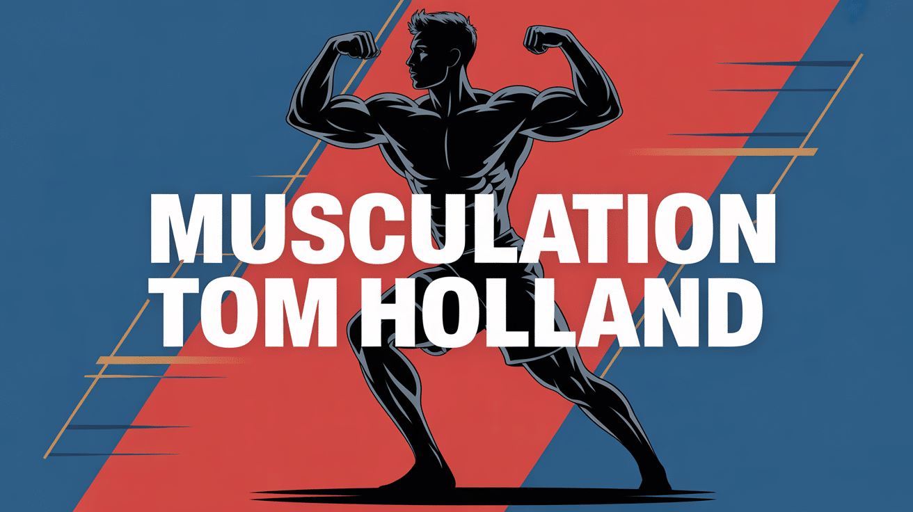 tom holland musculation image silhouette athlétique dynamique pompe