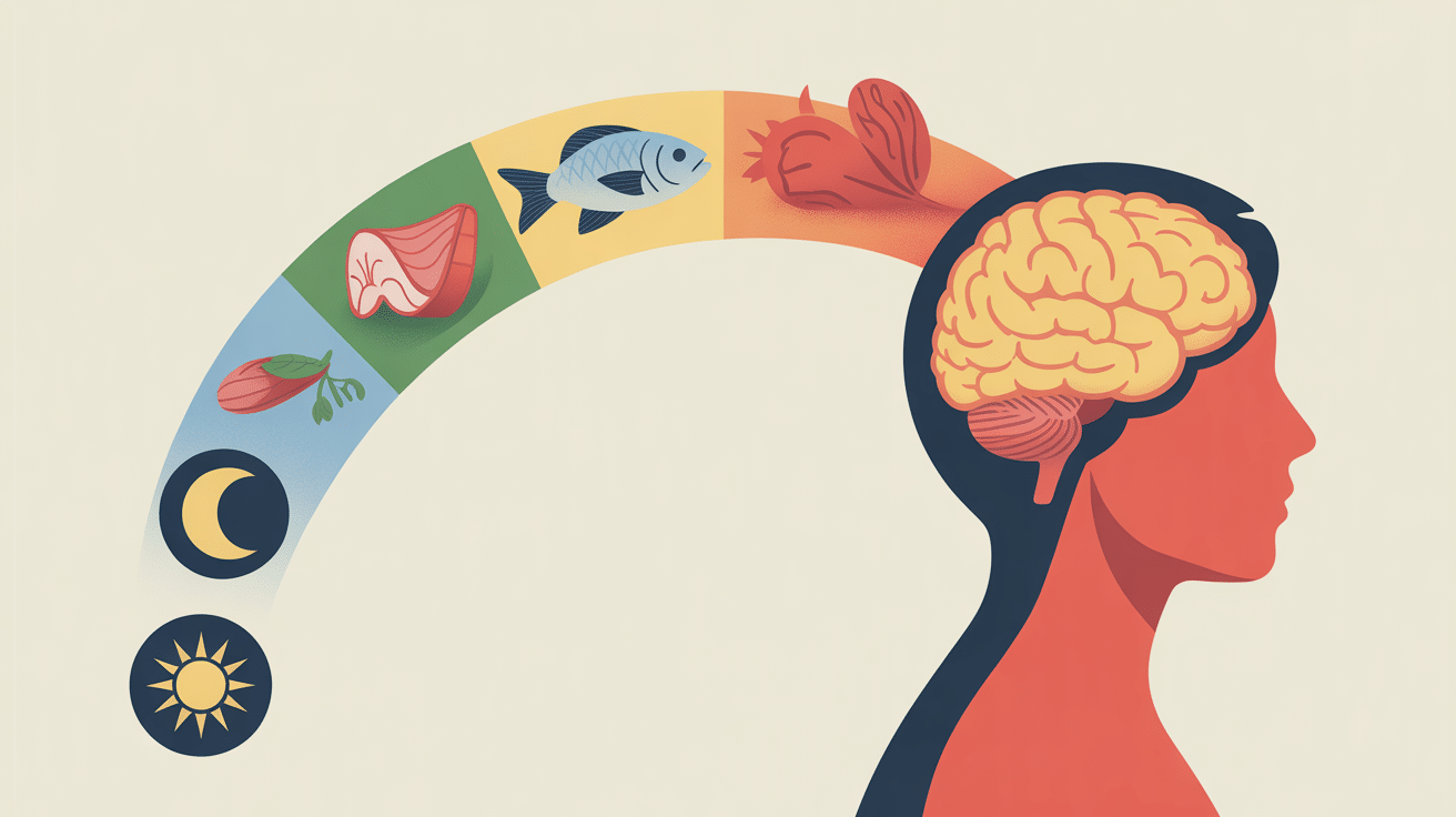 Schéma rôle aliment riche en tryptophane sur cerveau