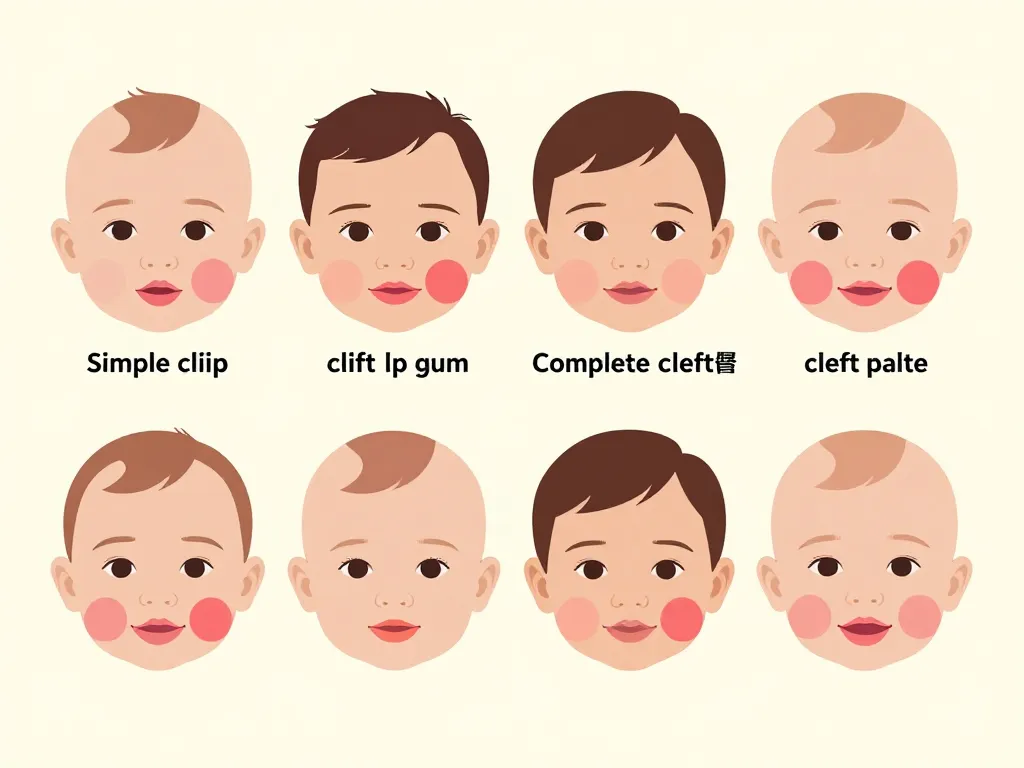 diagramme formes bec de lievre fente labiale