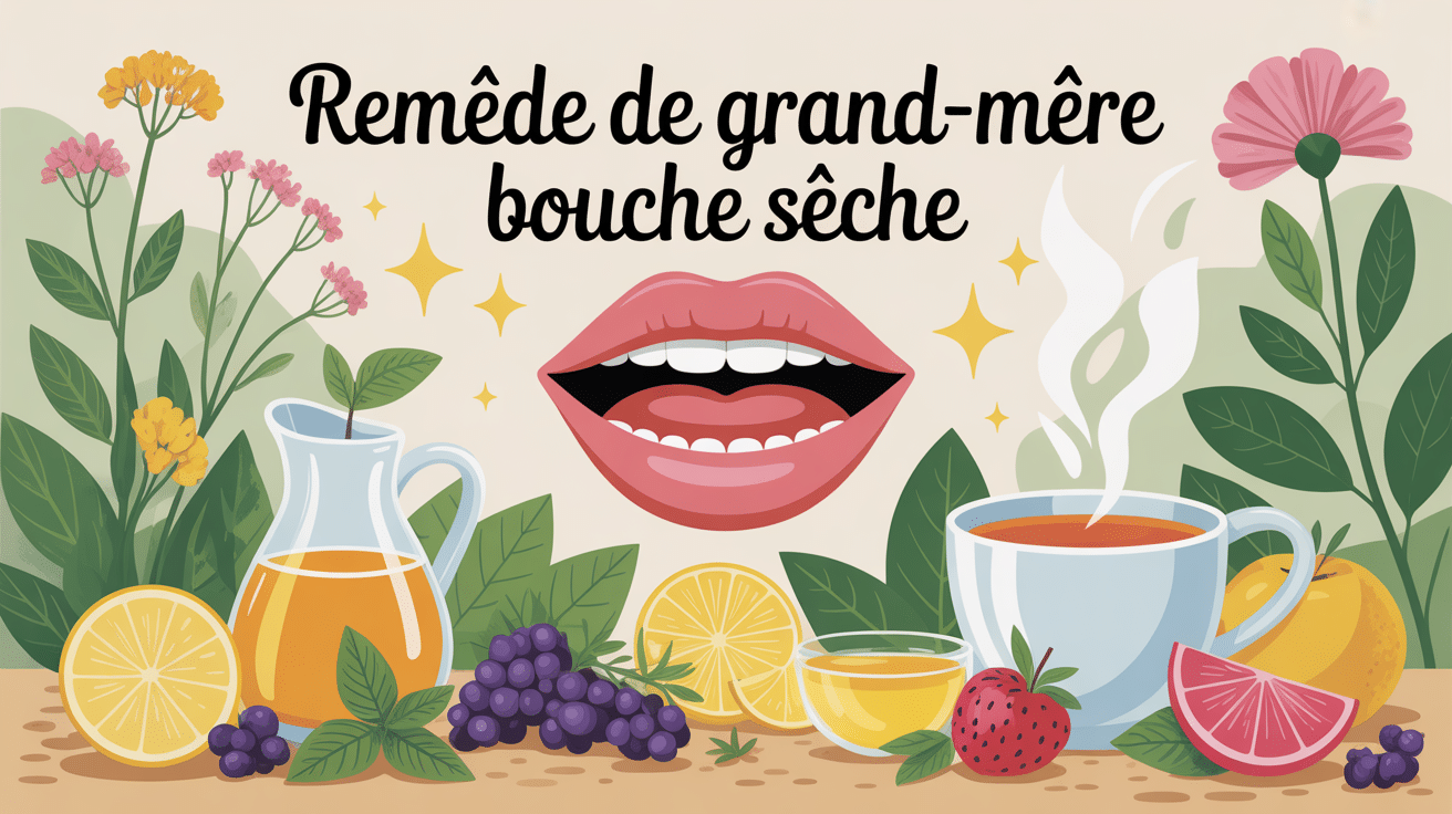 illustration naturelle bouche sèche remède grand-mère