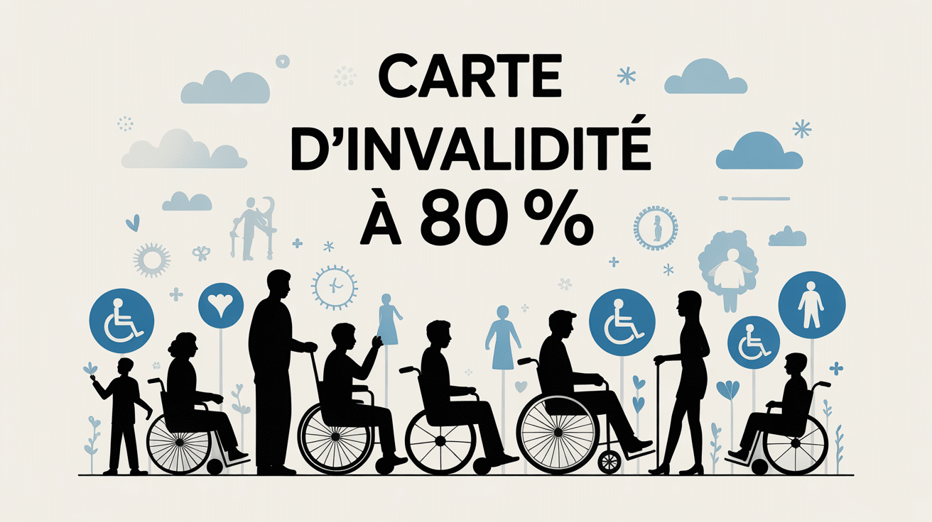 carte d'invalidité à 80 avantages silhouettes inclusion