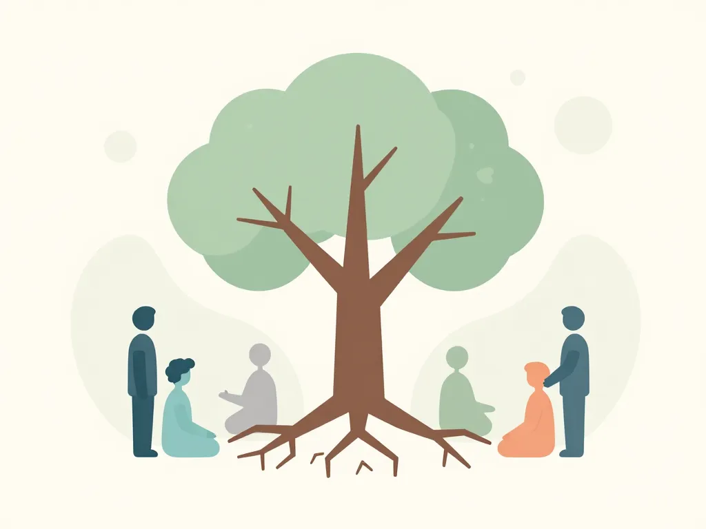 clinique racine carrée illustration approche thérapeutique