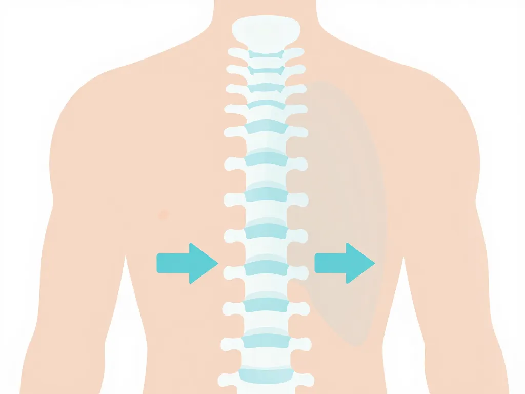 schema corset scoliose sur colonne
