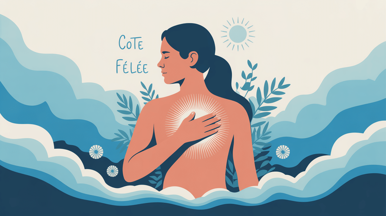 illustration cote félée douleur thoracique guérison