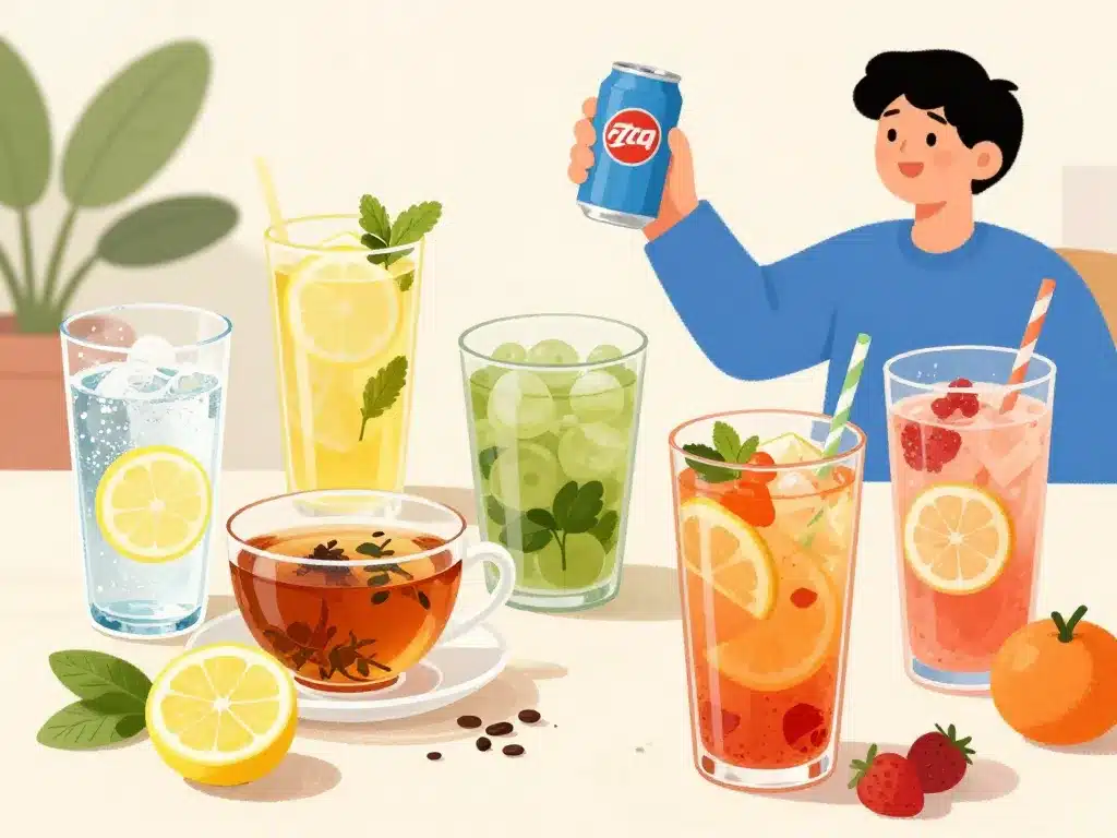 crise de goutte et coca-cola choix boissons saines face au soda