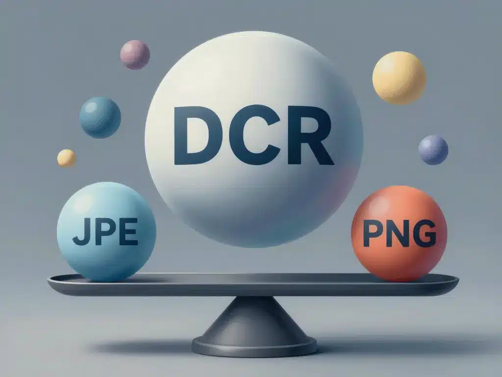 visualisation dcr poids et qualité image