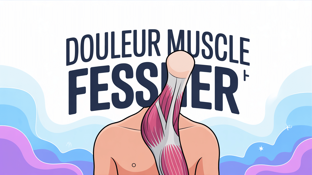 Illustration douleur muscle fessier que faire