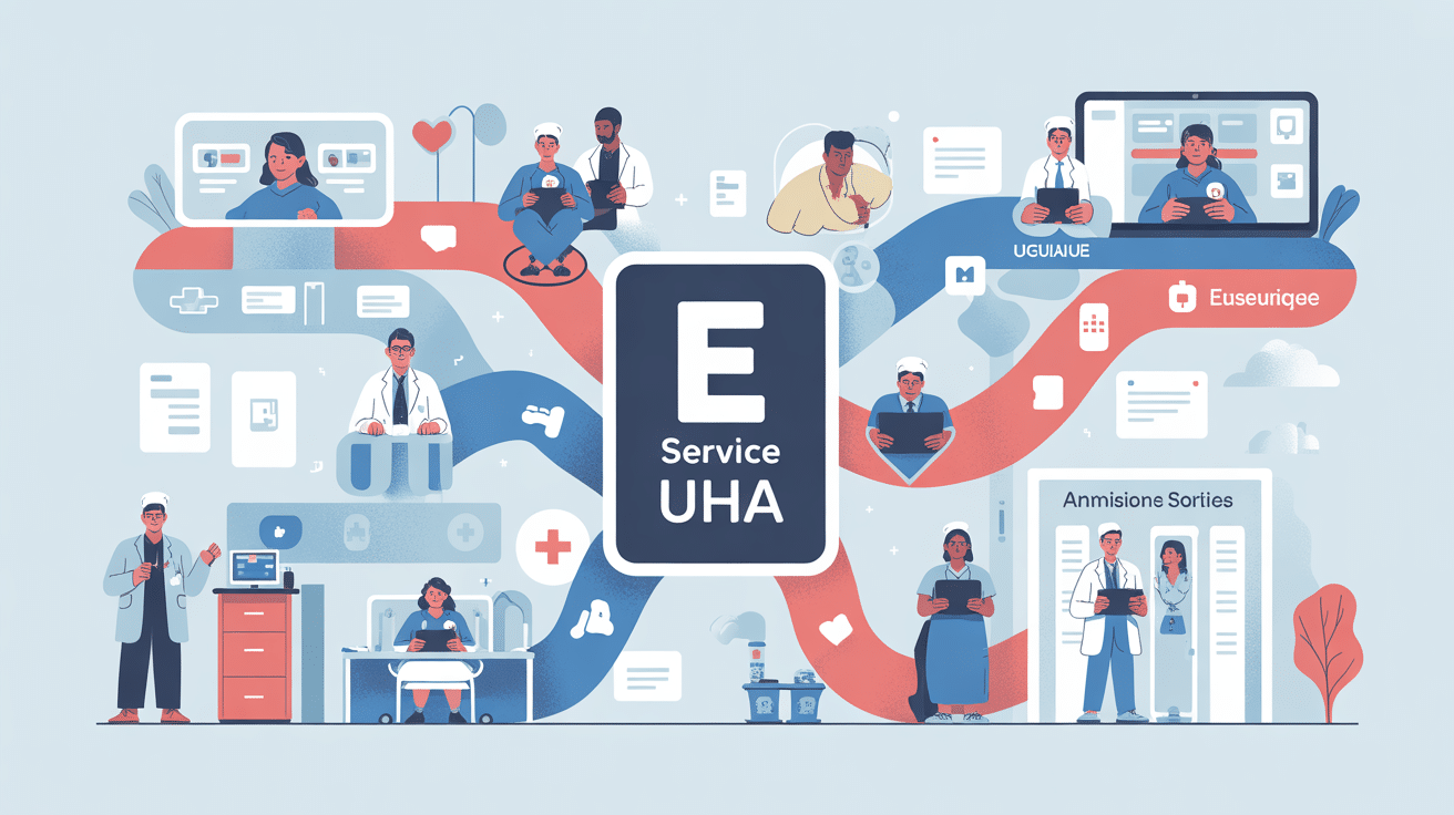 illustration e service uha organisation numérique en hôpital