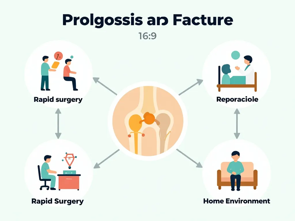 Diagramme des facteurs de pronostic espérance de vie après une fracture du col du fémur
