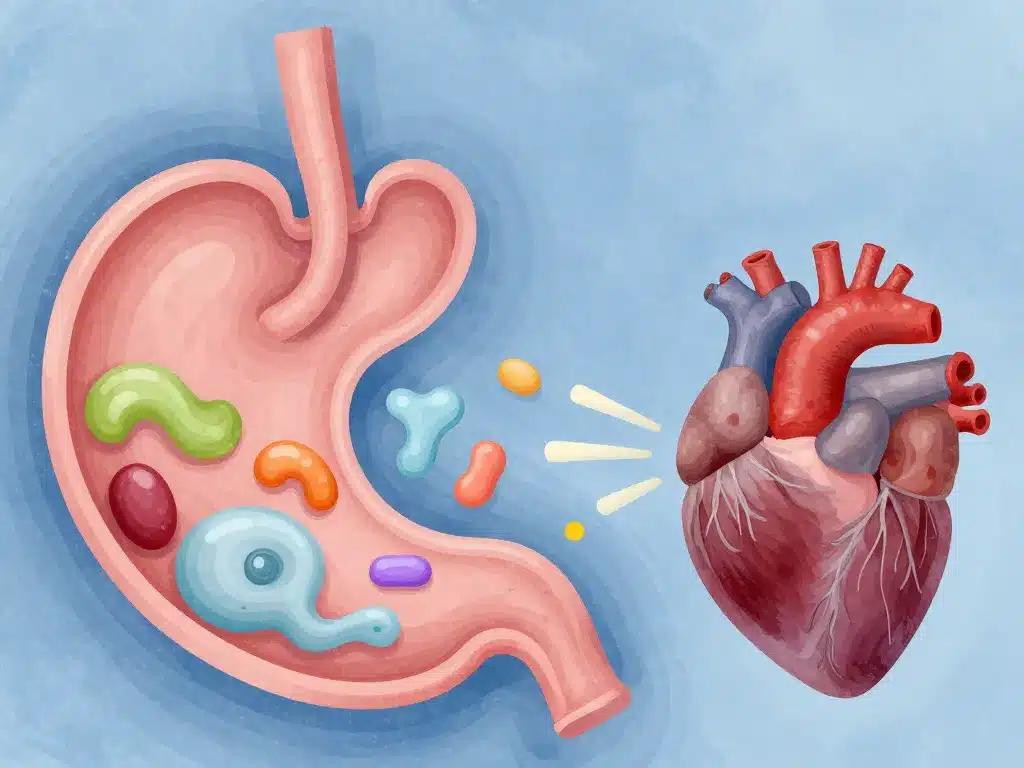 Illustration causes digestives extrasystoles dues a l'estomac