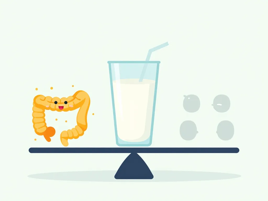 illustration bienfaits lait sans lactose et mythes