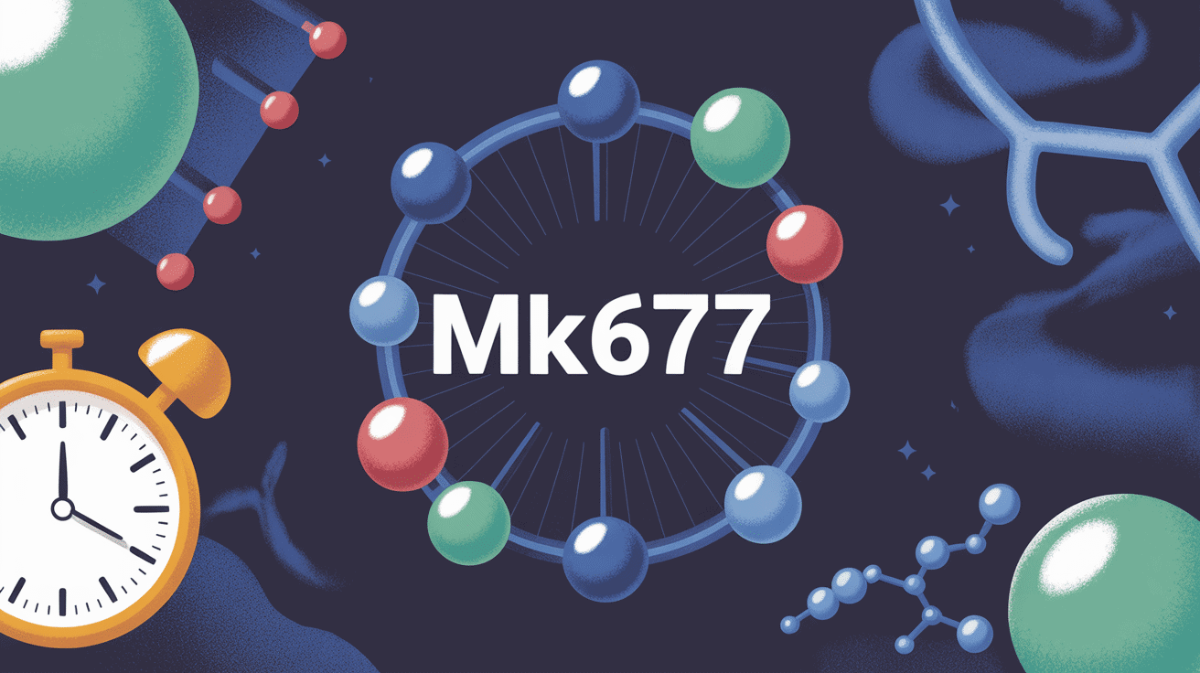 Illustration mk677 hormone de croissance musculation sommeil