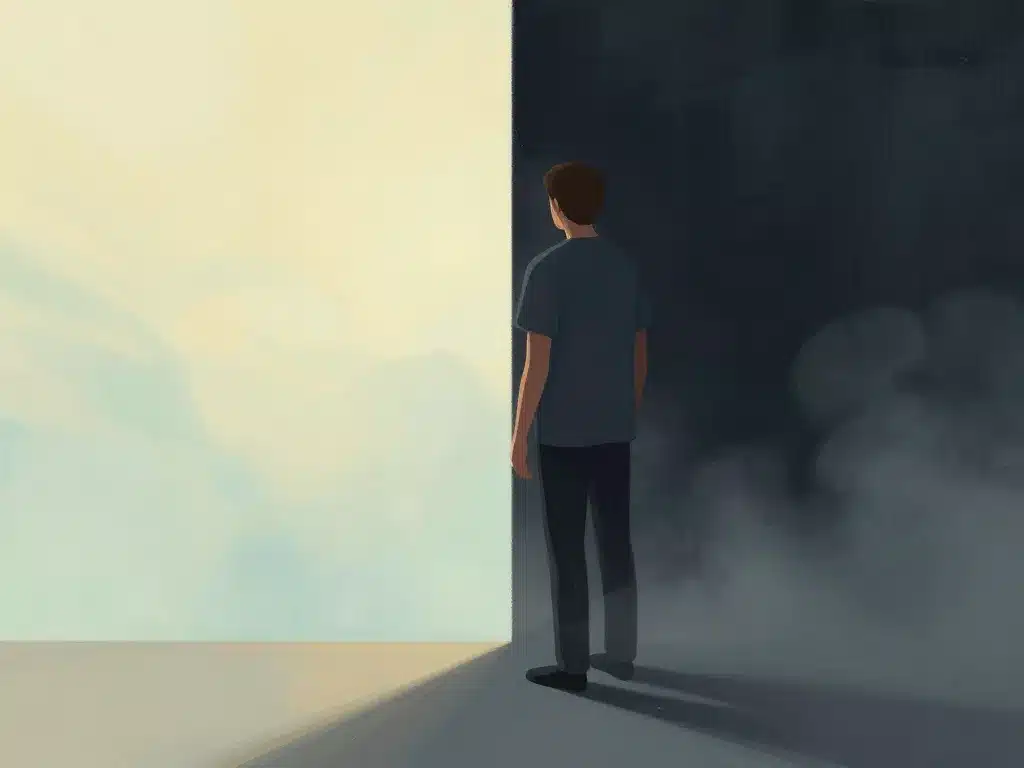 mort subite clair obscur figure symbolique entre lumière et ombre