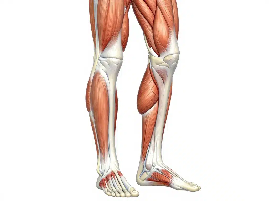 schéma muscles de la jambe anatomie cuisse et jambe