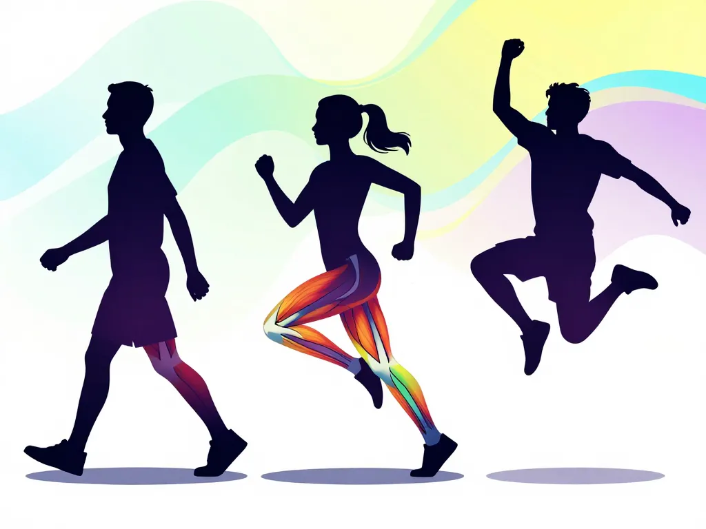 activation muscles de la jambe marche course saut