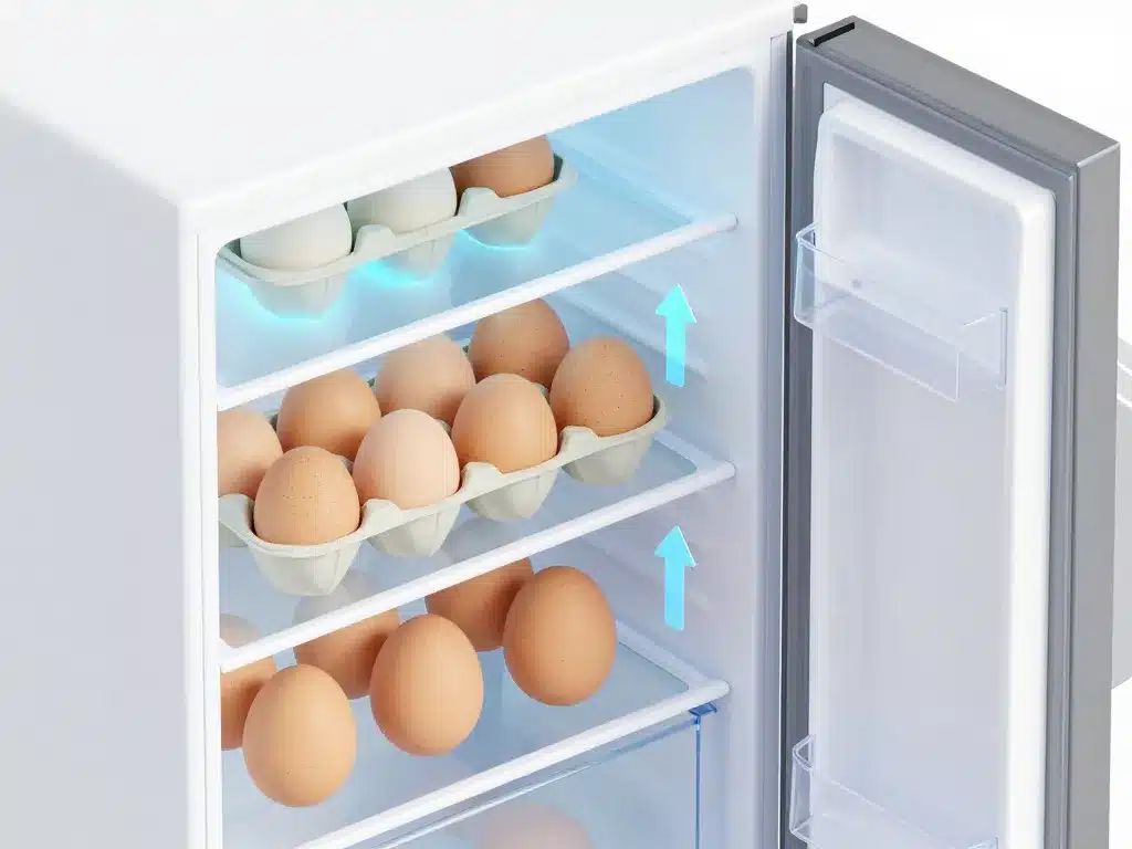 conserver oeufs périmés au réfrigérateur