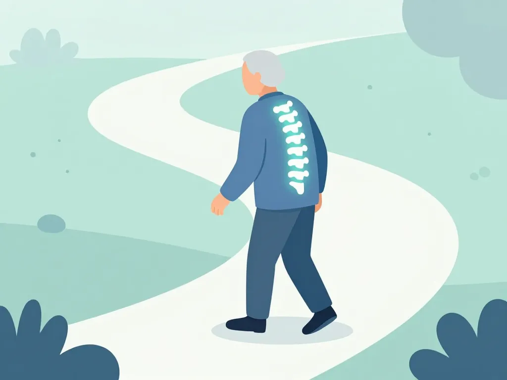 scène peut-on marcher avec un tassement de vertèbre personne âgée marche sécurisée