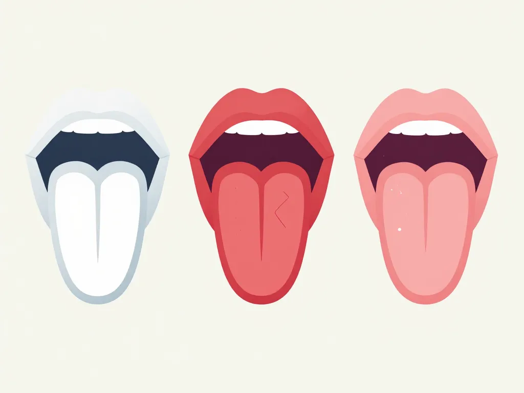 photo de la langue malade repères couleurs et textures