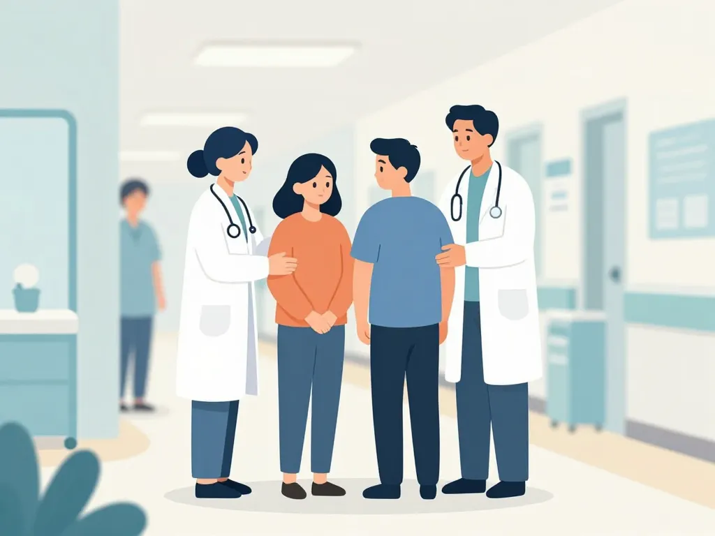 Scène patient hospitalisation urgence physician emergency certificate