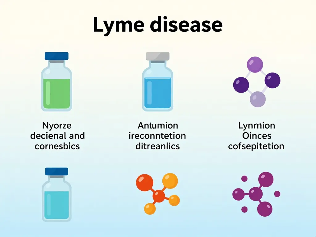 infographie piperacilline lyme traitements par stade