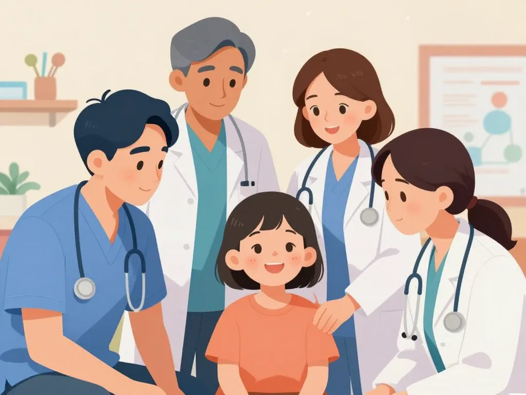 équipe médicale chirurgie bec de lievre illustration