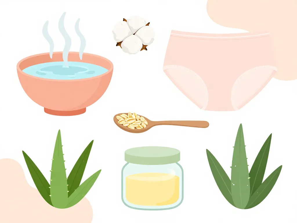 remède de grand-mère démangeaison intime, illustration solutions naturelles