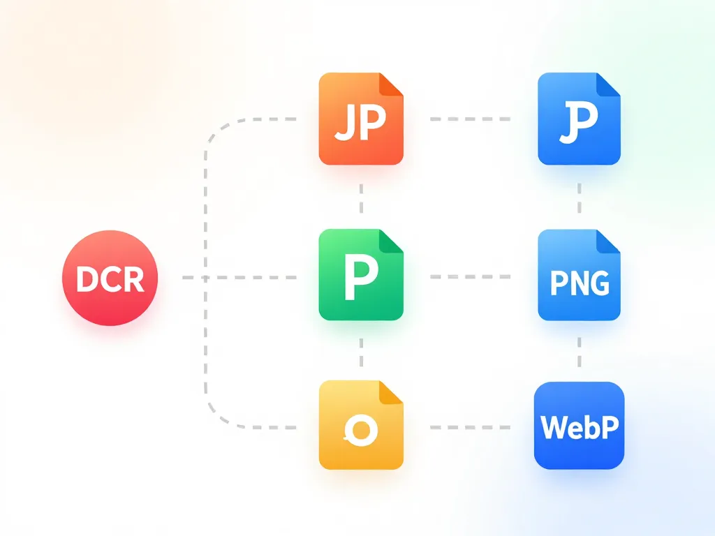 diagramme comparatif dcr et autres formats