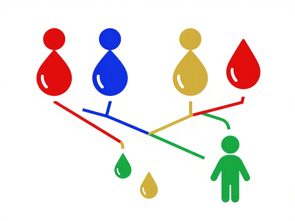 tableau groupe sanguin pere et mere combinaisons enfant