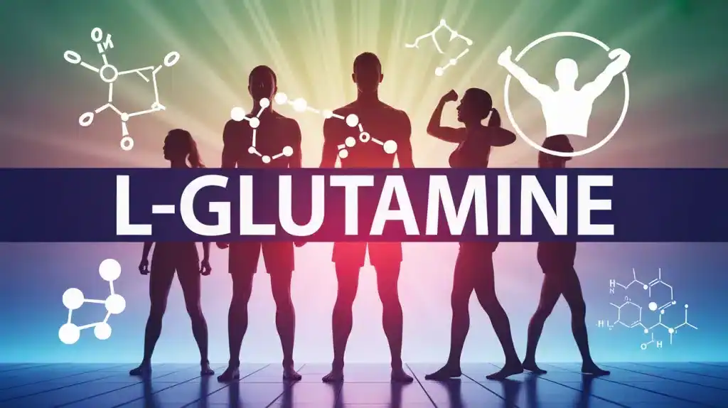 Illustration vectorielle L glutamine récupération musculaire et immunitaire