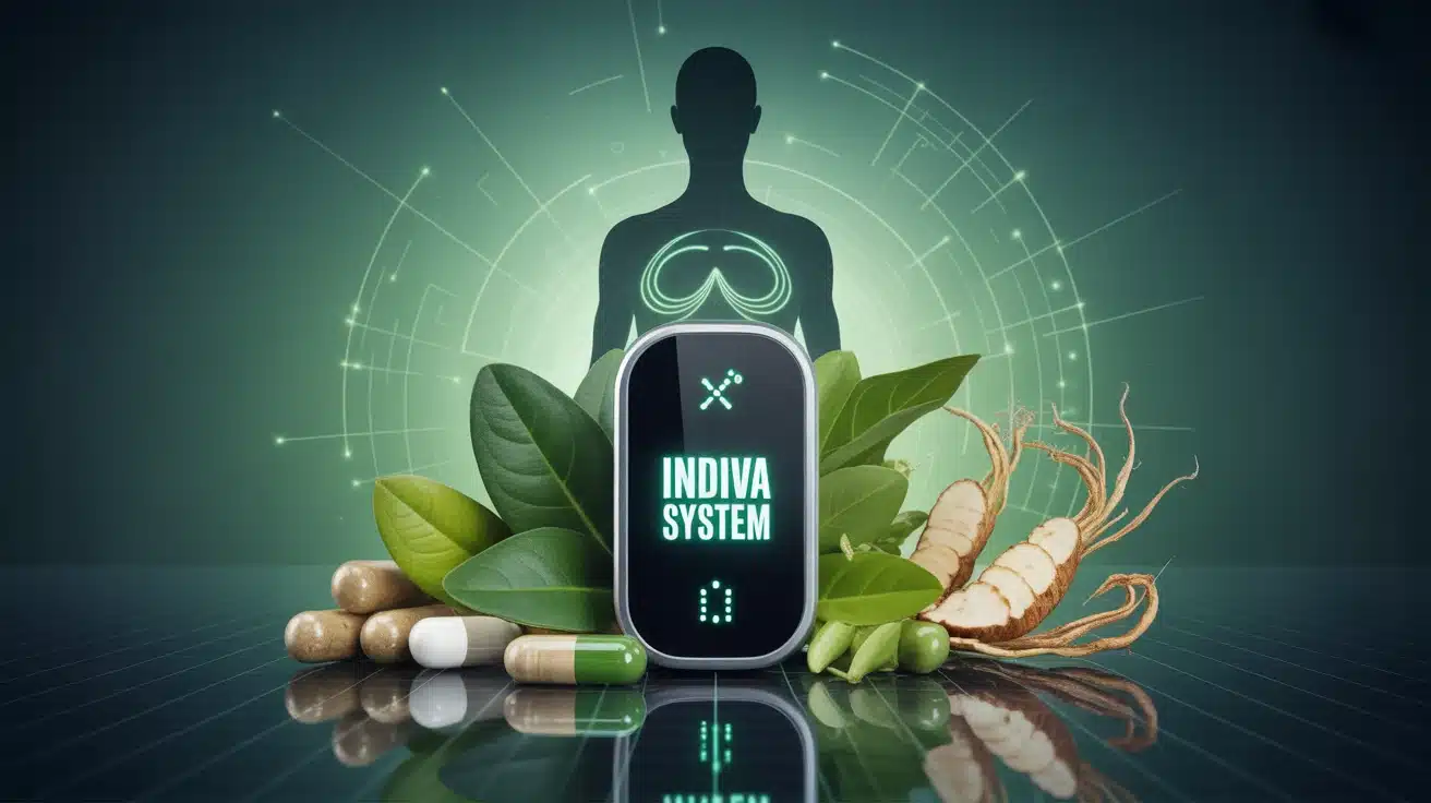 Illustration Indiva System capsules naturelles et appareil connecté
