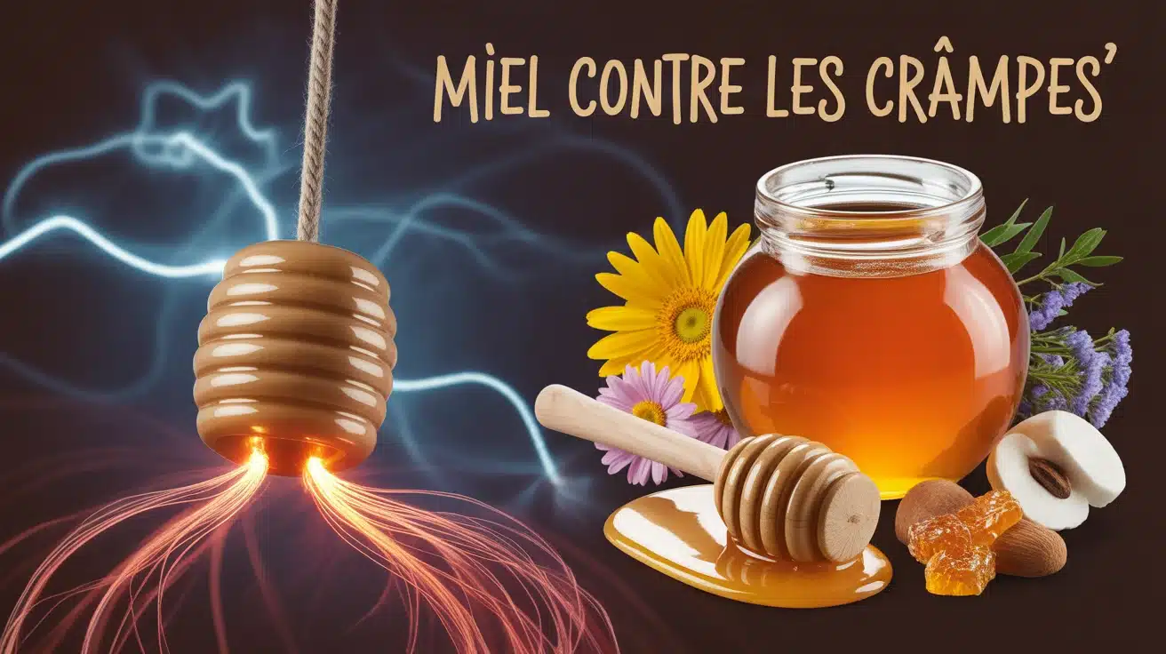 le miel contre les crampes illustration