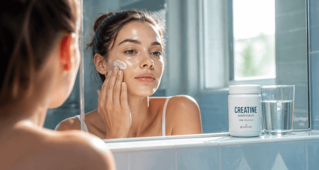 creatine effet sur la peau jeune femme